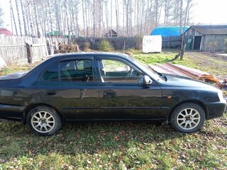 2007 Hyundai Accent ТагАЗ II, чёрный, 305000 рублей, вид 3
