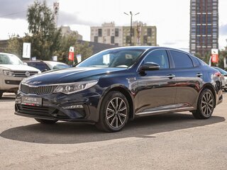 2018 Kia Optima IV Рестайлинг, синий, 1850000 рублей, вид 2