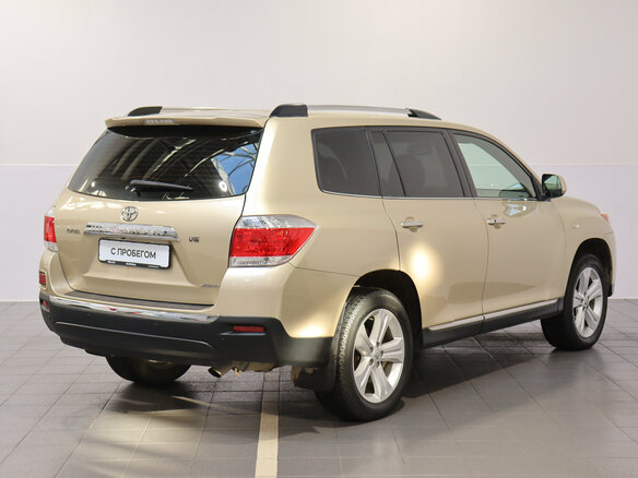 2010 Toyota Highlander II (XU40) Рестайлинг, бежевый - вид 5