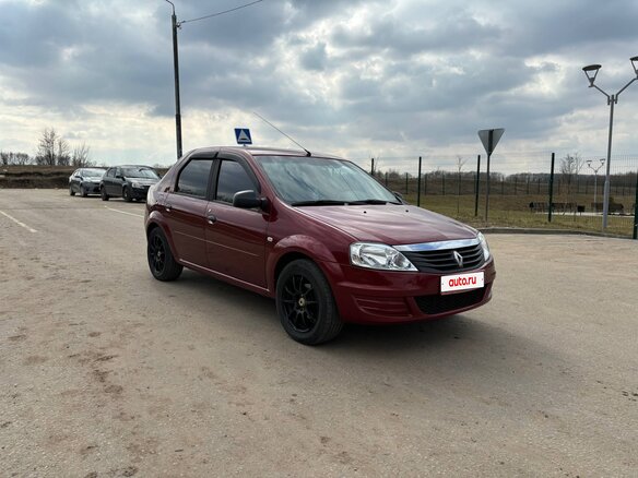 2012 Renault Logan I Рестайлинг, красный, 500000 рублей - вид 3