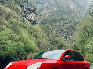 2006 Porsche Cayenne S I (955), красный, 950000 рублей, вид 1