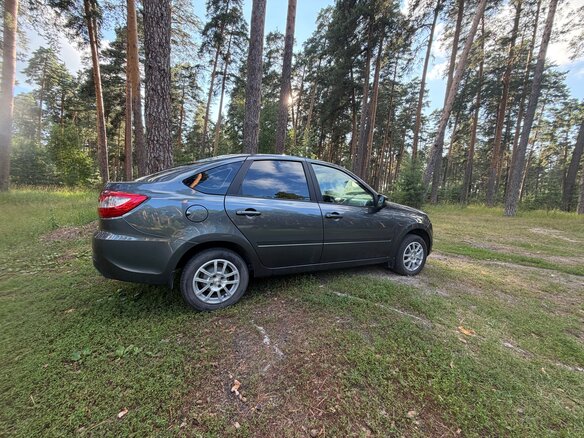 2024 Lada (ВАЗ) Granta Euro-2 I Рестайлинг, серый, 870000 рублей - вид 4