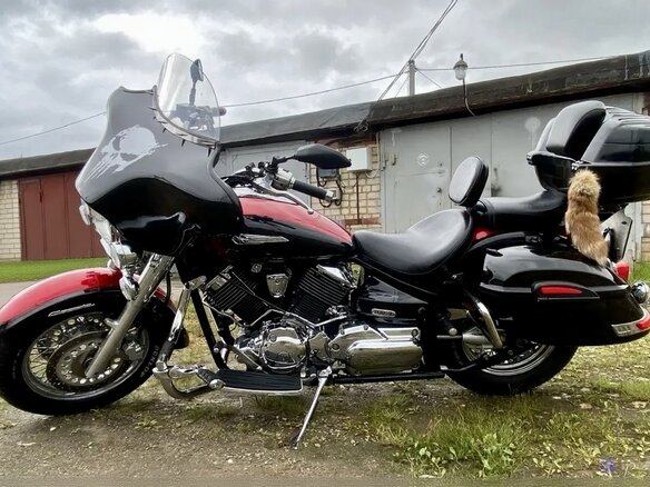 2005 Yamaha XVS1100, красный, 600000 рублей - вид 18