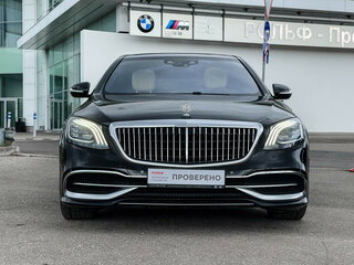 2018 Mercedes-Benz Maybach S-Класс 560 I (X222) Рестайлинг, чёрный, 6781420 рублей, вид 2