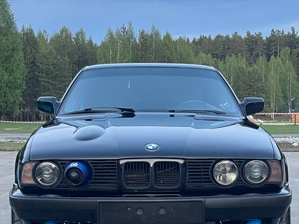 1992 BMW 5 серии 525i III (E34), чёрный, 1700000 рублей