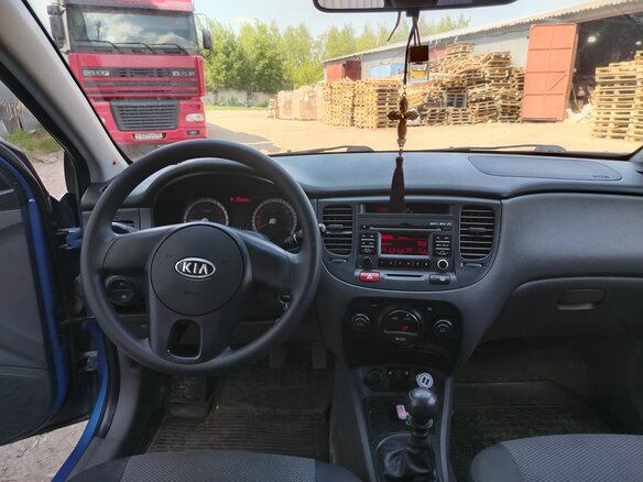 2010 Kia Rio II Рестайлинг, синий, 370000 рублей - вид 7