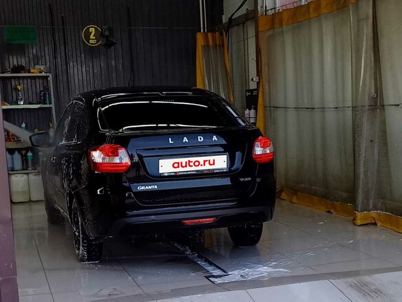 2018 Lada (ВАЗ) Granta I Рестайлинг, чёрный, 737000 рублей - вид 3