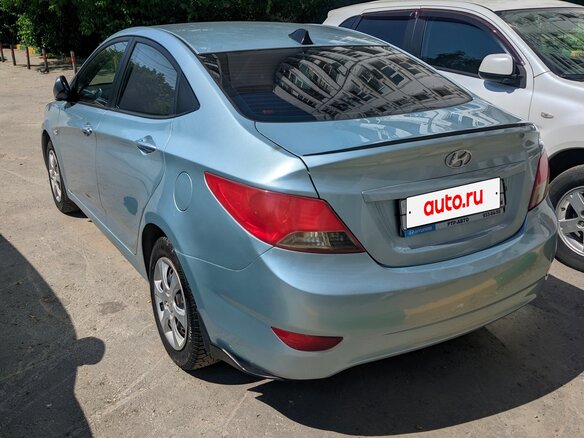 2012 Hyundai Solaris I, голубой, 610000 рублей - вид 6