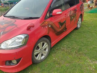 2007 Toyota Ipsum II (M20) Рестайлинг, красный, 1570000 рублей, вид 2