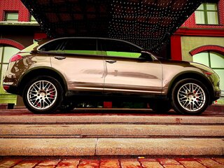 2014 Porsche Cayenne II (958), коричневый, 1794000 рублей, вид 3