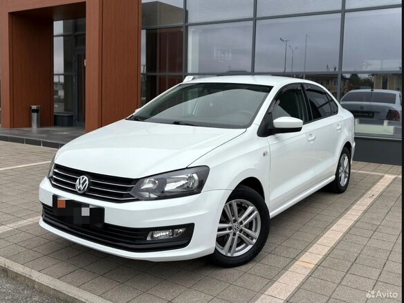 2019 Volkswagen Polo V Рестайлинг, белый, 1111000 рублей - вид 1