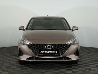 2021 Hyundai Solaris II Рестайлинг, коричневый, 1518000 рублей, вид 3