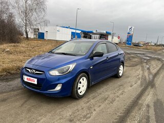 2013 Hyundai Solaris I, синий, 540000 рублей, вид 1