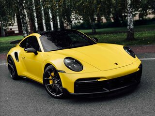 2021 Porsche 911 Turbo S VIII (992), жёлтый, 27000000 рублей, вид 3