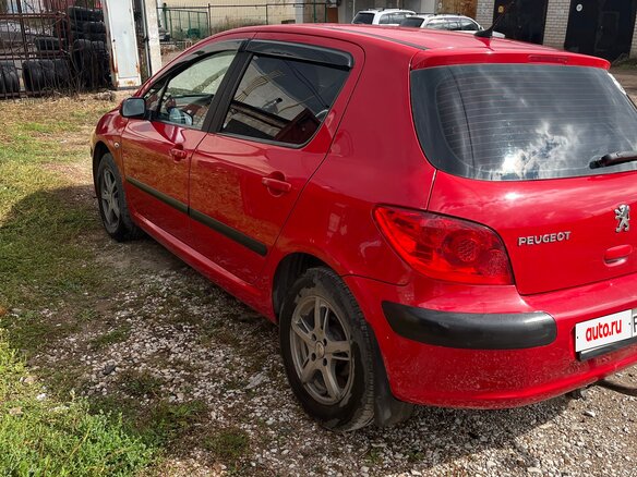 2006 Peugeot 307 I Рестайлинг, красный, 369000 рублей - вид 5