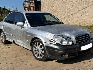 2004 Hyundai Sonata IV (EF) Рестайлинг, серый, 120000 рублей, вид 3