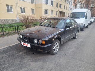 1990 BMW 5 серии 524d III (E34), чёрный, 360000 рублей, вид 2