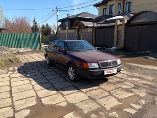 1991 Audi 100 IV (C4), красный, 290000 рублей, вид 1