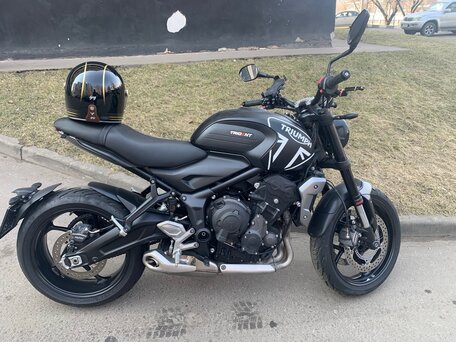 2021 Triumph Trident 660, чёрный, 640000 рублей, вид 3