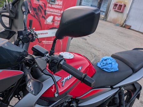 2022 Bajaj Pulsar 125, красный, 145000 рублей, вид 5