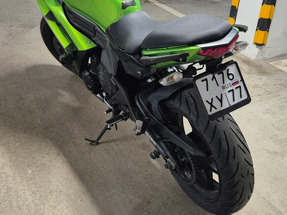 2014 Kawasaki ER-6F (Ninja 650R), зелёный, 540000 рублей - вид 3
