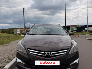 2015 Hyundai Solaris I Рестайлинг, коричневый, 1050000 рублей, вид 2