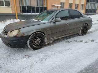 2003 Hyundai Sonata IV (EF) Рестайлинг, серый, 350000 рублей, вид 4