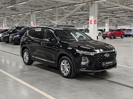 2018 Hyundai Santa Fe IV, чёрный, 2280000 рублей, вид 3