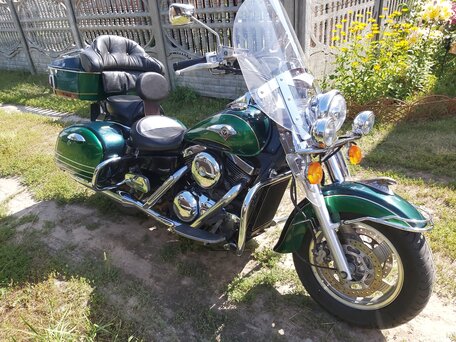 1998 Kawasaki VN1500 Vulcan, зелёный, 540000 рублей, вид 4