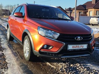 2019 Lada (ВАЗ) Vesta SW Cross I, оранжевый, 1200000 рублей, вид 3