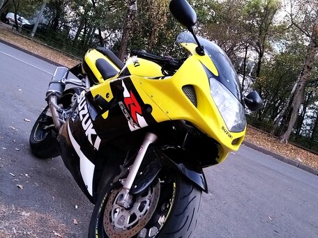 2002 Suzuki GSX-R 600, жёлтый, 480000 рублей, вид 1