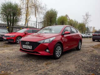 2020 Hyundai Solaris II Рестайлинг, красный, 1257000 рублей, вид 3