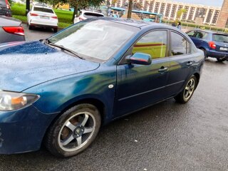 2007 Mazda 3 I (BK) Рестайлинг, синий, 360000 рублей, вид 3