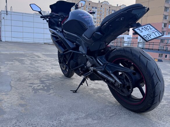 2012 Kawasaki ER-6F (Ninja 650R), чёрный, 380000 рублей - вид 7