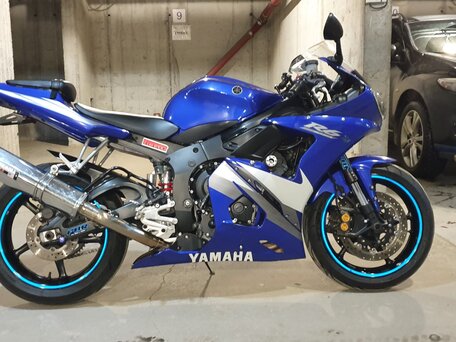 2005 Yamaha YZF-R6, синий, 540000 рублей, вид 4