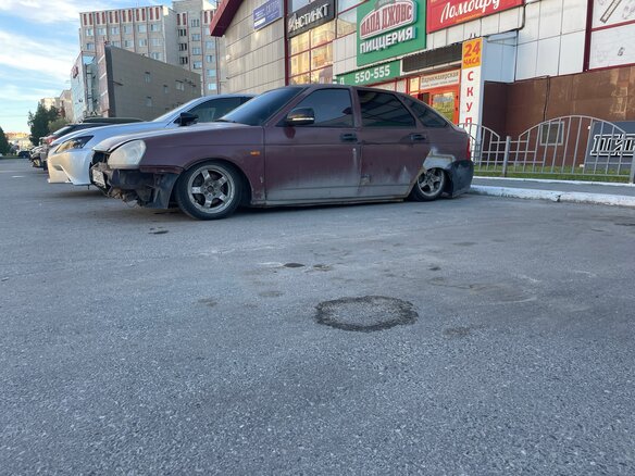 2008 Lada (ВАЗ) Priora I, красный, 250000 рублей - вид 3