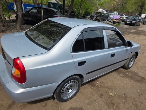 2008 Hyundai Accent ТагАЗ II, серебристый, 440000 рублей - вид 5