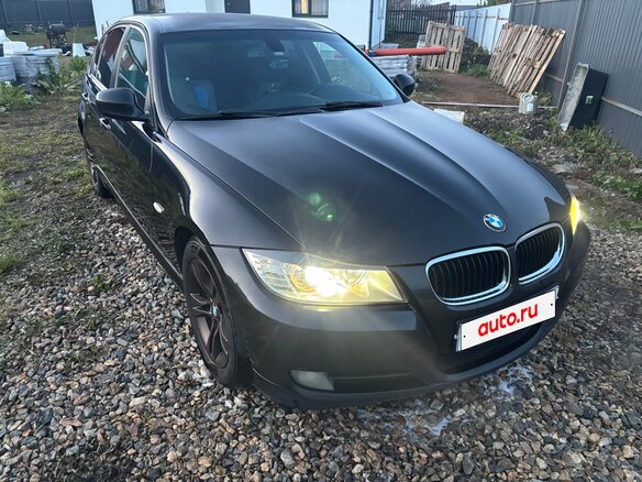 2009 BMW 3 серии 320d V (E90/E91/E92/E93) Рестайлинг, чёрный, 1050000 рублей - вид 2