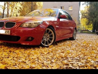 2008 BMW 5 серии 525i V (E60/E61) Рестайлинг, красный, 1490000 рублей, вид 2