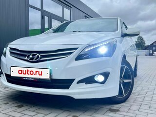 2015 Hyundai Solaris I Рестайлинг, белый, 790000 рублей, вид 2
