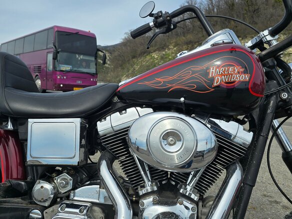 2000 Harley-Davidson Dyna Wide Glide, чёрный, 630000 рублей - вид 9