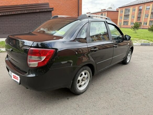2017 Lada (ВАЗ) Granta I, чёрный, 370000 рублей - вид 6