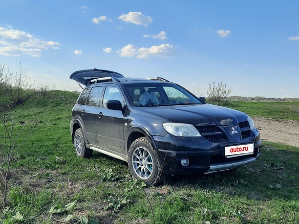 2007 Mitsubishi Outlander I, чёрный, 616000 рублей