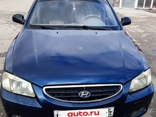 2008 Hyundai Accent ТагАЗ II, синий, 392000 рублей, вид 4