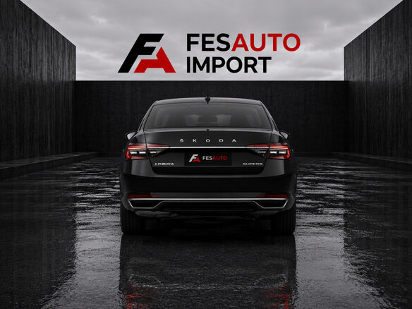2026 Skoda Superb III Рестайлинг, чёрный - вид 3