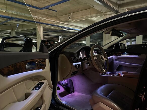 2013 Mercedes-Benz CLS 350 II (C218), синий, 1680000 рублей - вид 8