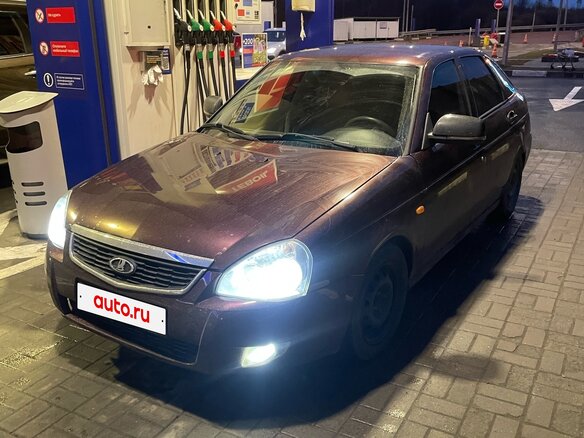 2010 Lada (ВАЗ) Priora I, пурпурный, 280000 рублей - вид 4