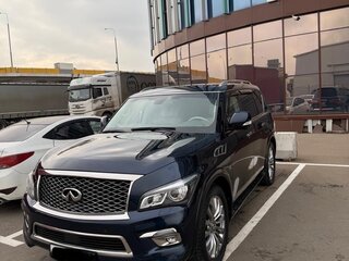 2015 Infiniti QX80 I Рестайлинг, синий, 2540000 рублей, вид 1