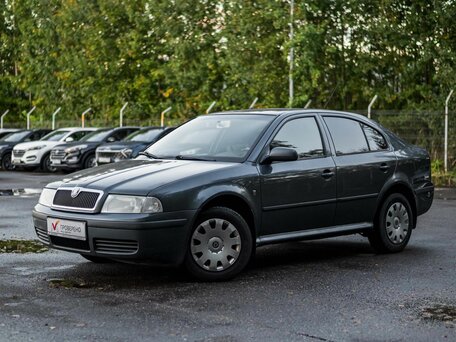 2008 Skoda Octavia I (A4) Рестайлинг, серый, 420000 рублей, вид 1