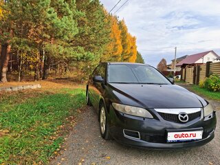 2006 Mazda 6 I (GG) Рестайлинг, чёрный, 480000 рублей, вид 4